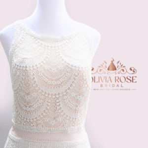 White April Bohemian Wedding Dress