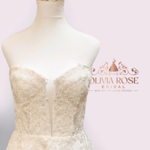 Tania Olsen Lacey lace sweetheart bodice detail