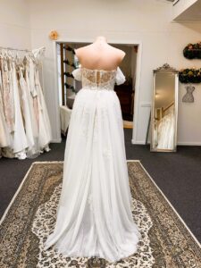 Forget me Knot Sarah wedding dress back view